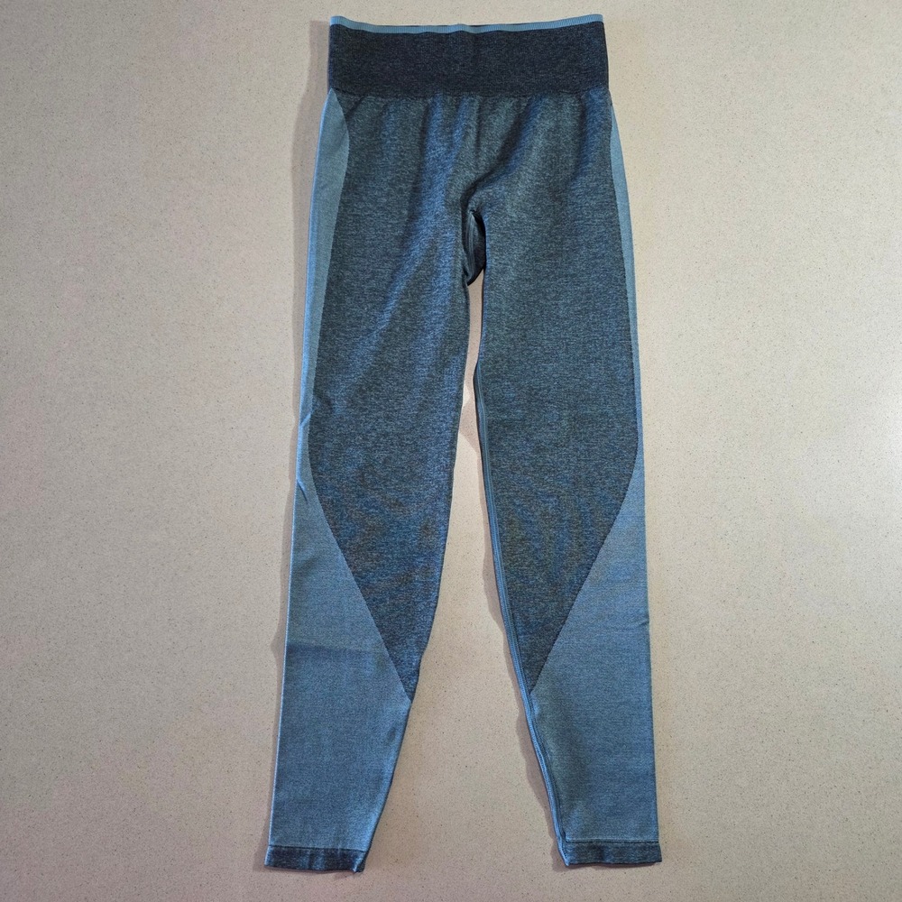 Pink Victorias Secret Seamless Leggings Blue Space Dye Marl High Waist Small